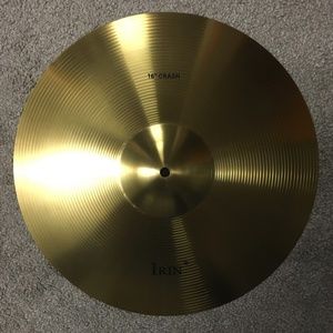 16” Professional brass Irin Crash Cymbal for drumset